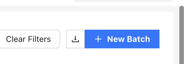New Batch button